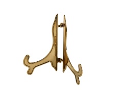 Подставка для декоративных тарелок, миниатюр, икон "Порто" 15х18см (латунь, золото) Италия