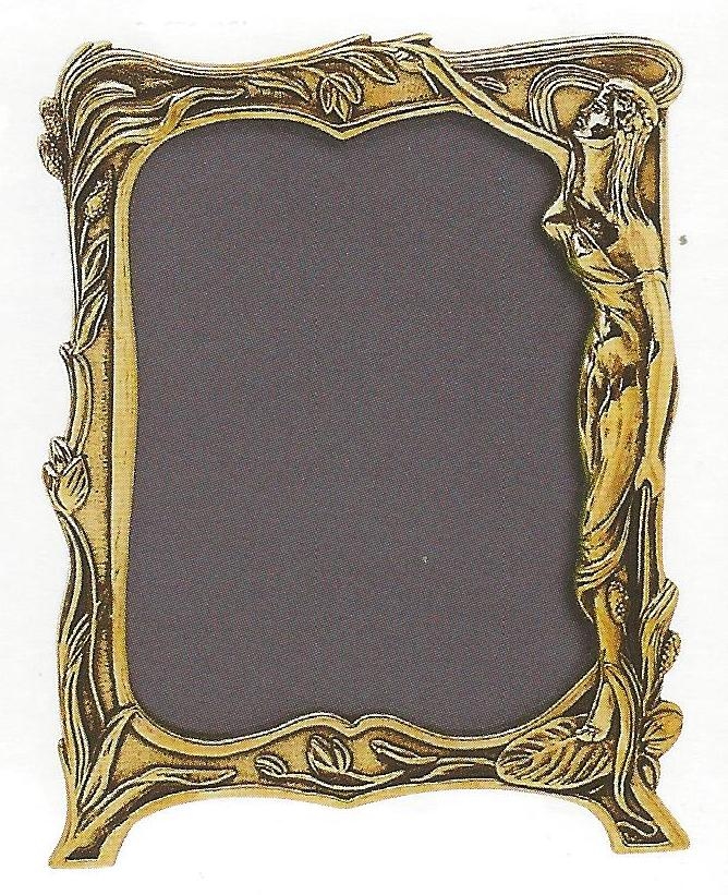 Зеркало настольное "Грация" (латунь, золото) Италия