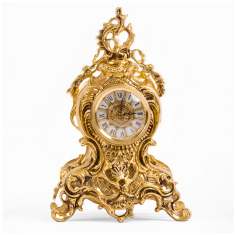 Часы каминные &quot;Сассари&quot; h36х23см (латунь, золото) Италия