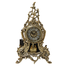 Часы каминные с маятником &quot;Дон Луи&quot; 45х25х12см (бронза, золото) Португалия