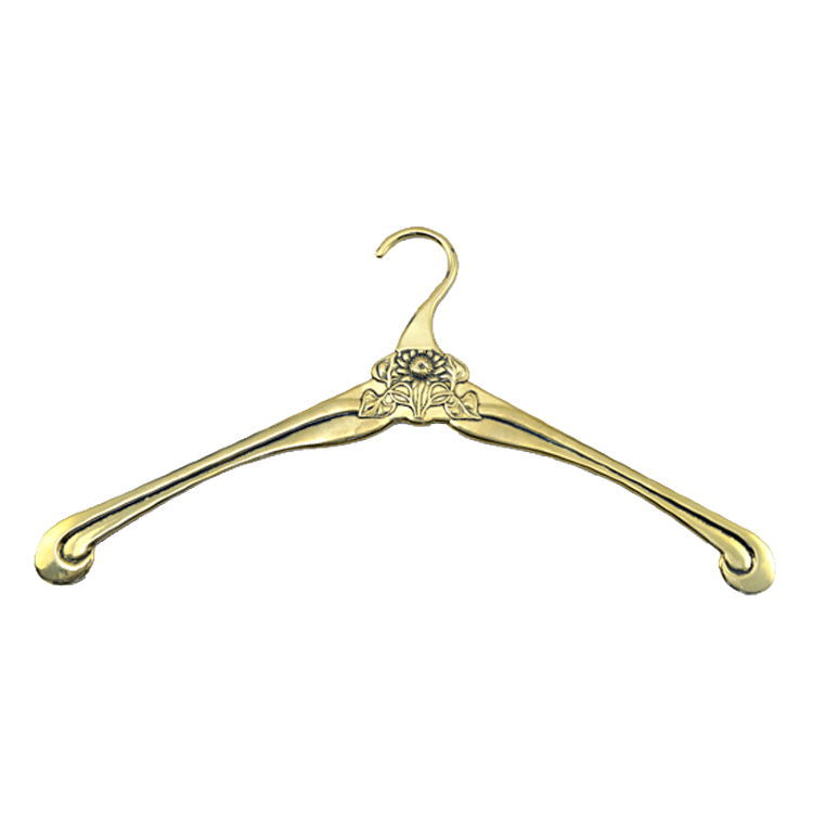 Вешалка для одежды гардеробная Плечики 41х21,5см (латунь, золото) Италия Alberti Livio