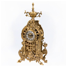 Часы каминные (бронза, золото) Испания 