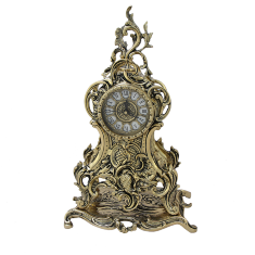 Часы каминные бронзовые &quot;Виват&quot; 40х24х16см (бронза, золото) Португалия 