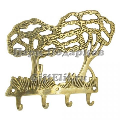Вешалка настенная итальянская "Деревья" Stilars (золото)