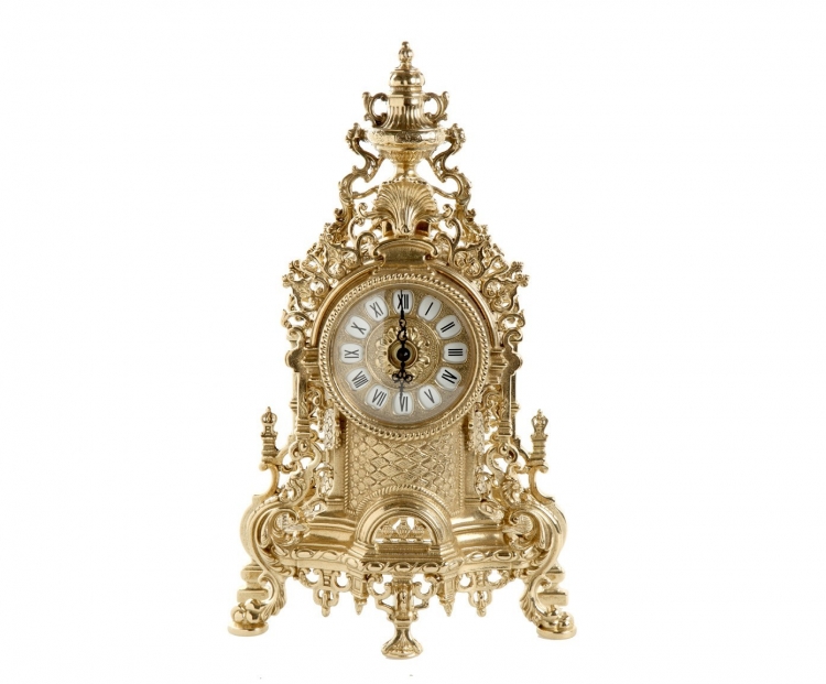 Каминные часы "Версаль" 42см (латунь, золото) Италия