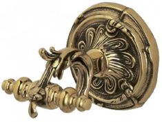 Настенная вешалка-крючок "Barocco" 9х8,5см (латунь, золото) Италия